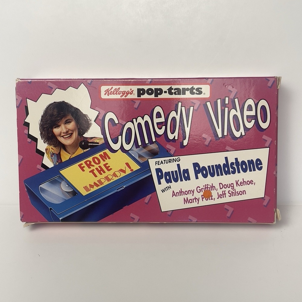 Vintage VHS Kellogg's Pop-Tarts Comedy Video w/Paula Poundstone IMPROV Comedy